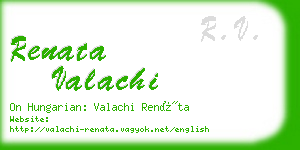 renata valachi business card